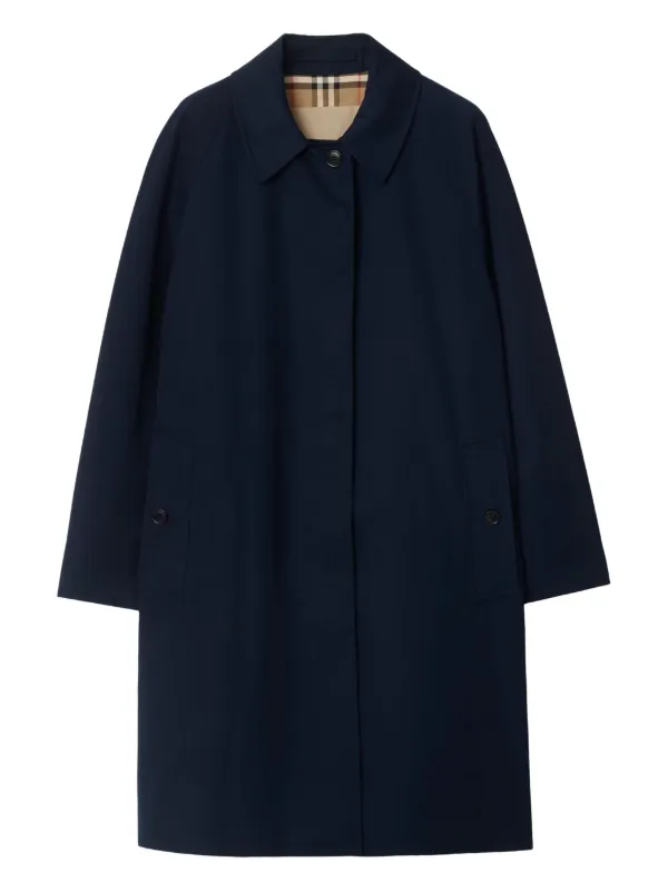 【セール中】BURBERRY カーコート THE CAMDEN Burberry The Camden Heritage カーコート | ブルー | FARFETCH JP