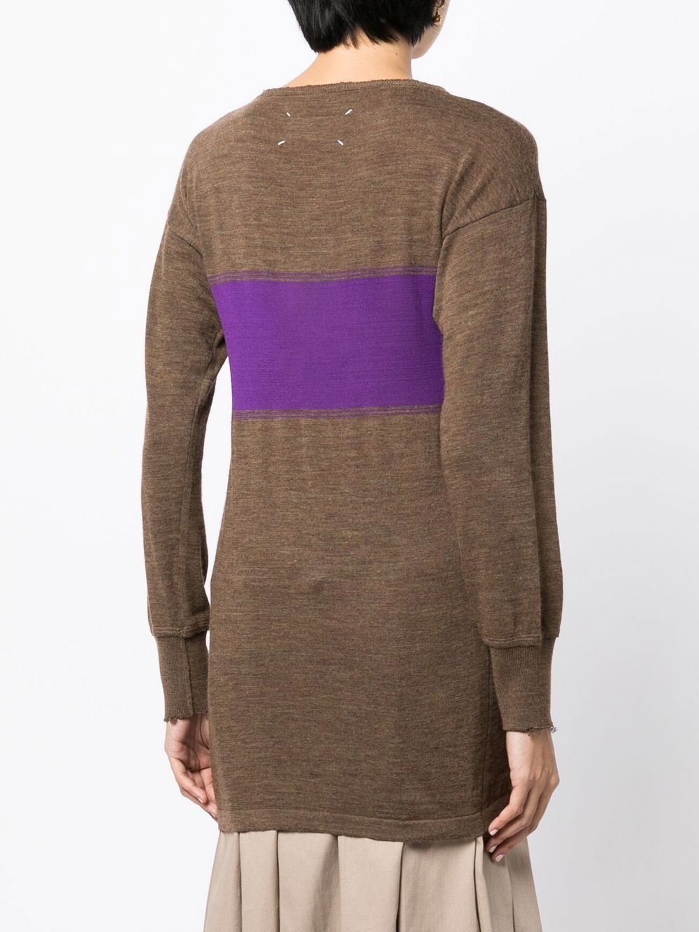 Maison Margiela panelled round-neck jumper Women