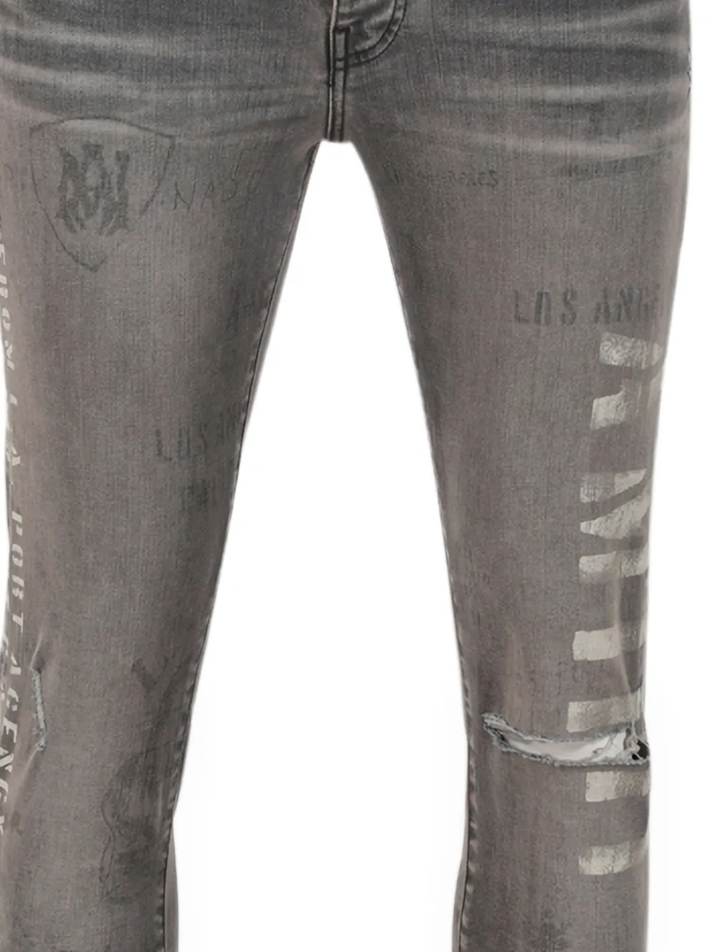  Amiri Military Stencil Jeans   Grau 