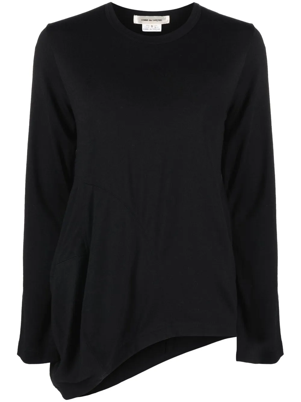 

Comme Des Garçons asymmetric-hem wool jumper - Black