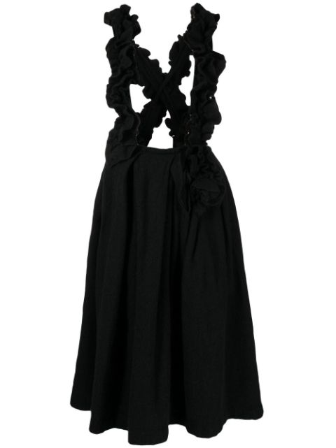 Comme Des Garçons Comme Des Garçons ruffle-trim pinafore dress