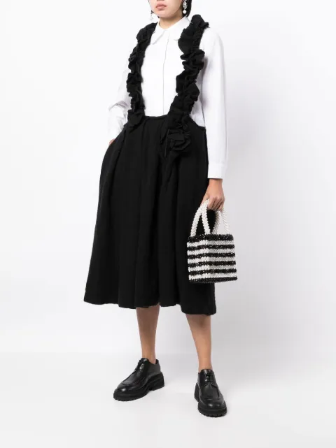 Comme Des Garçons Comme Des Garçons ruffle-trim pinafore dress RJA003 - 1