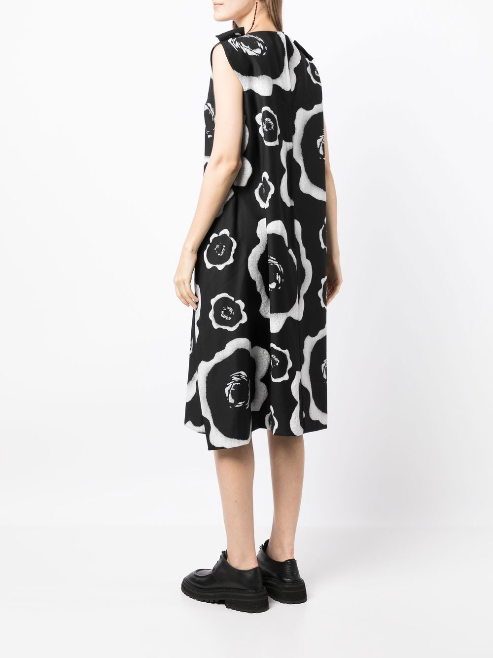 Comme Des Garçons Comme Des Garçons floral-print Wool Dress - Farfetch