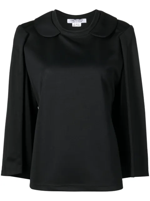 Peter Pan-collar long-sleeve T-shirt