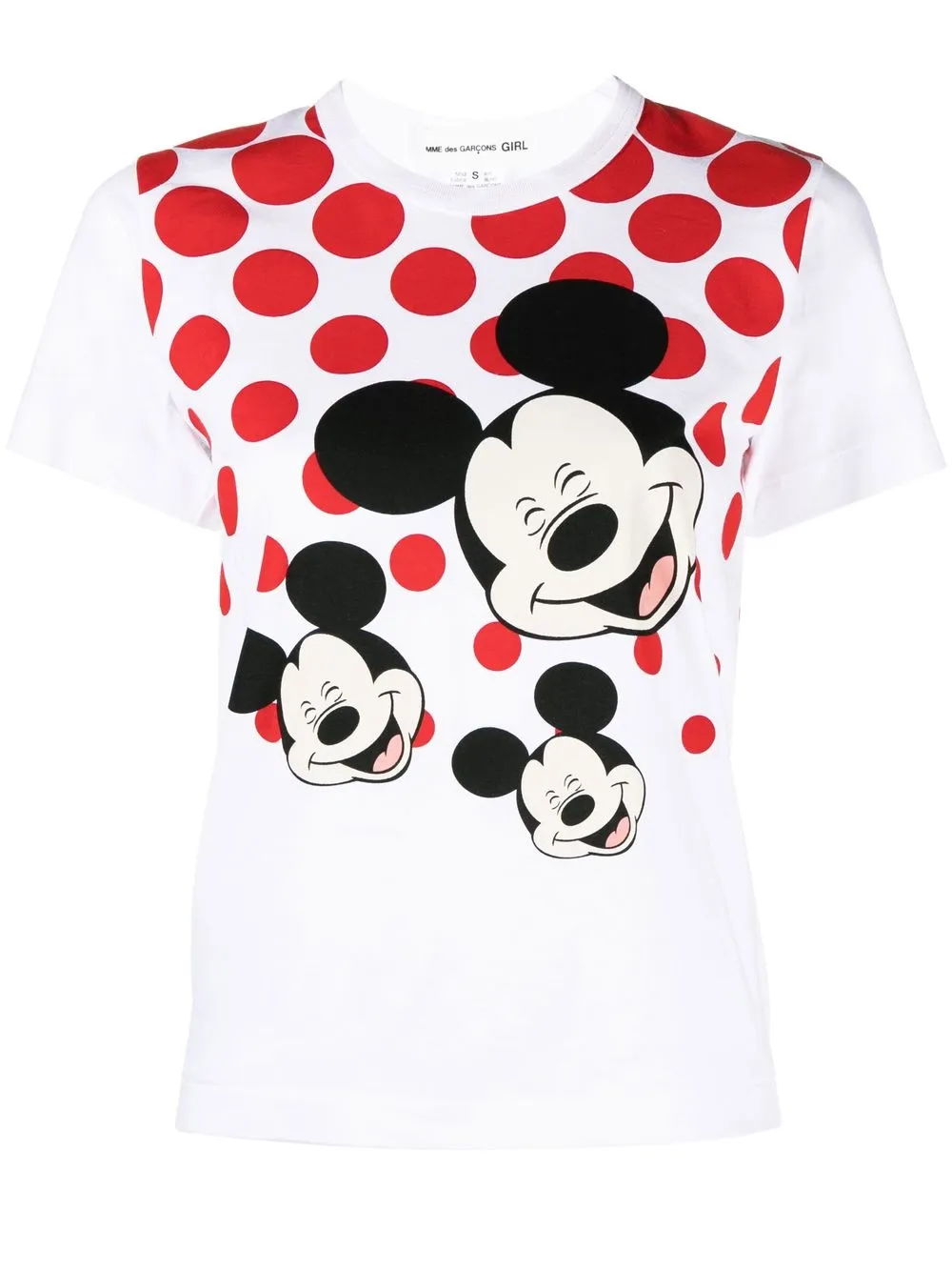 COMME DES GARCONS GIRL GRAPHIC-PRINT CREW NECK T-SHIRT