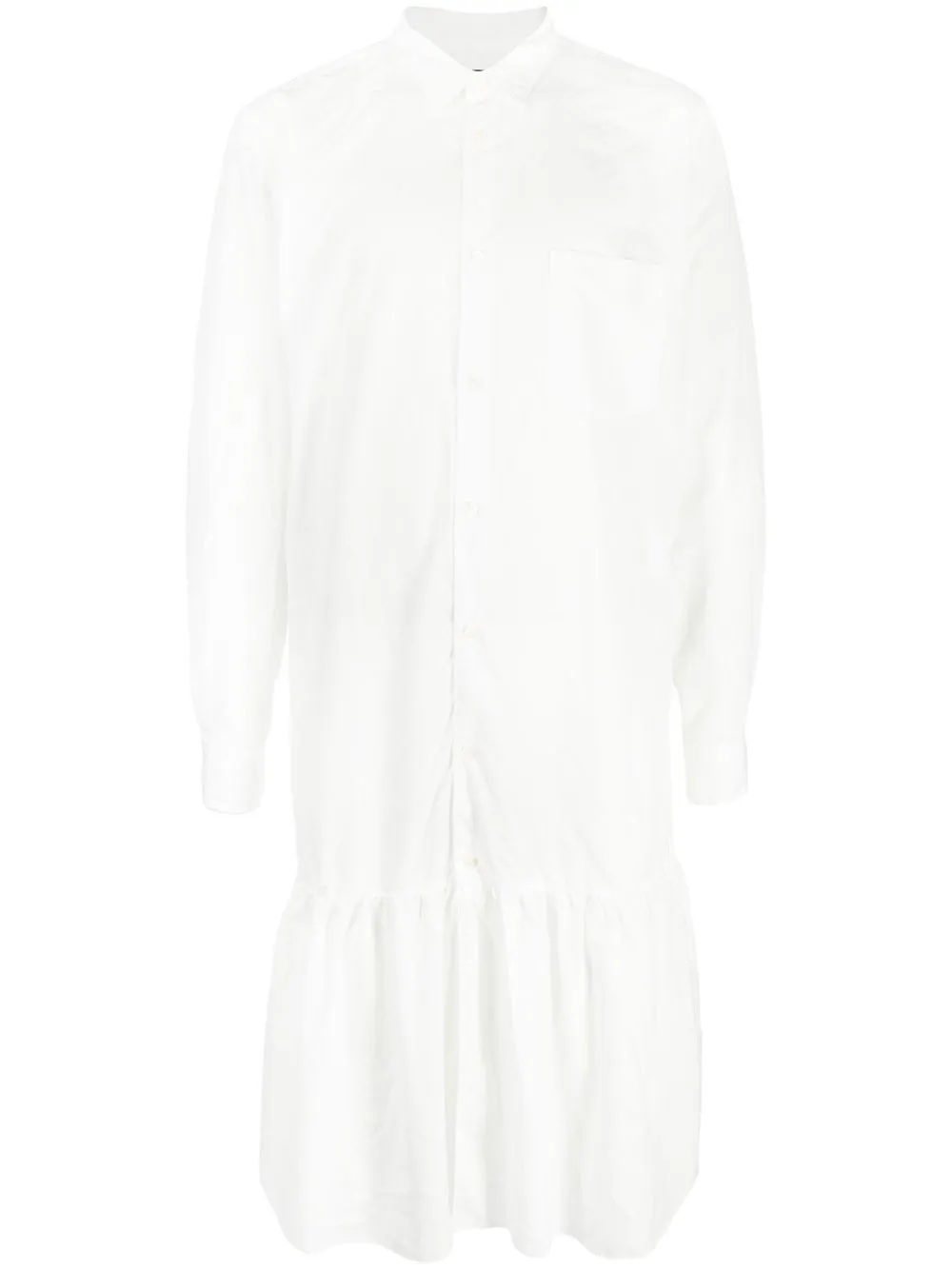 

Comme Des Garçons Homme Plus long button-down shirt - White