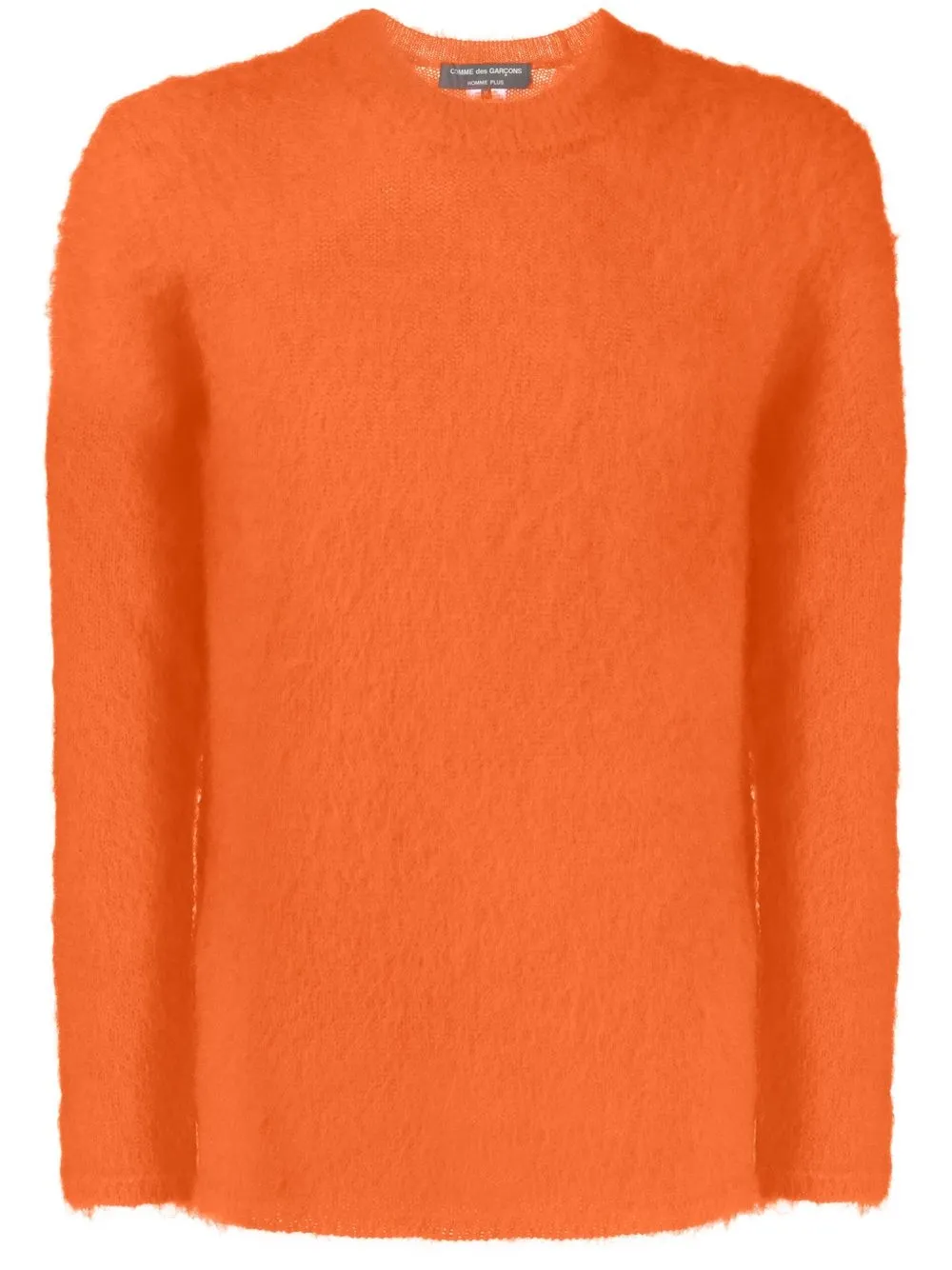 

Comme Des Garçons Homme Plus brushed crew neck jumper - Orange