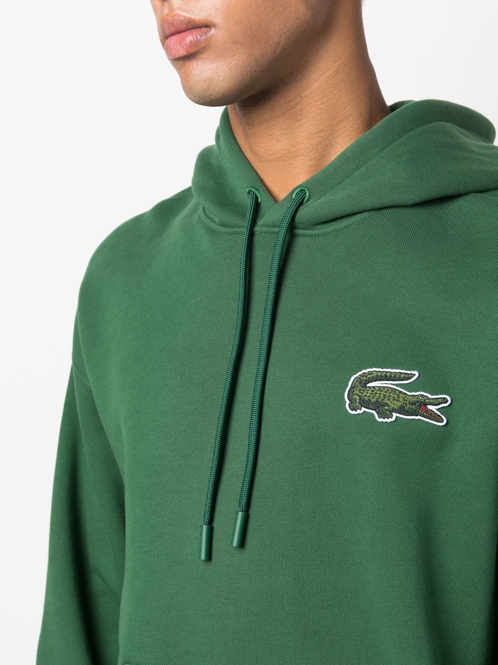 Lacoste Hoodie Con Aplique Del Logo - Farfetch