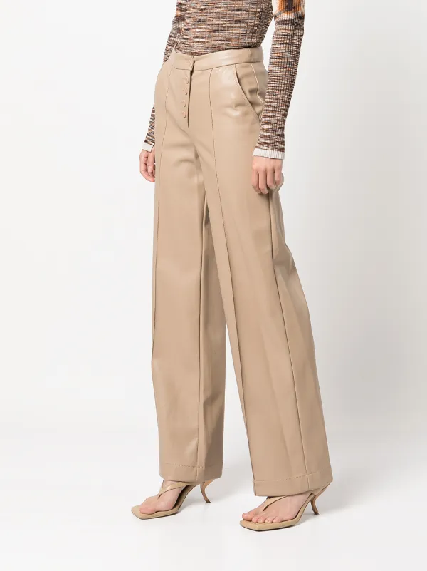 パンツ Jonathan Simkhai Tailored Neutrals Trousers With Classic Simkhai four-pocket Buttoned Straight Trousers | Neutrals