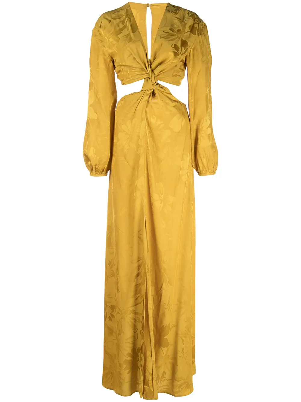 

Silvia Tcherassi Iria floral-jacquard twist dress - Yellow