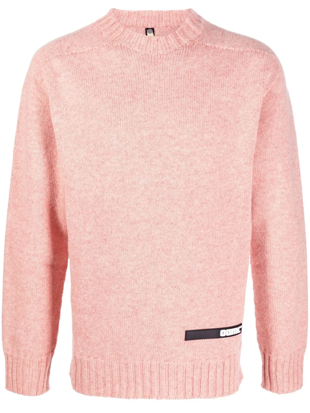 

OAMC logo-patch knitted jumper - Pink