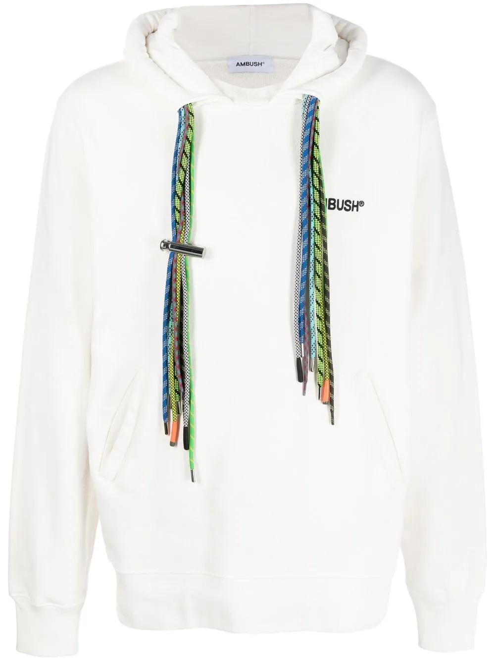 

AMBUSH hoodie con múltiples cordones - Blanco