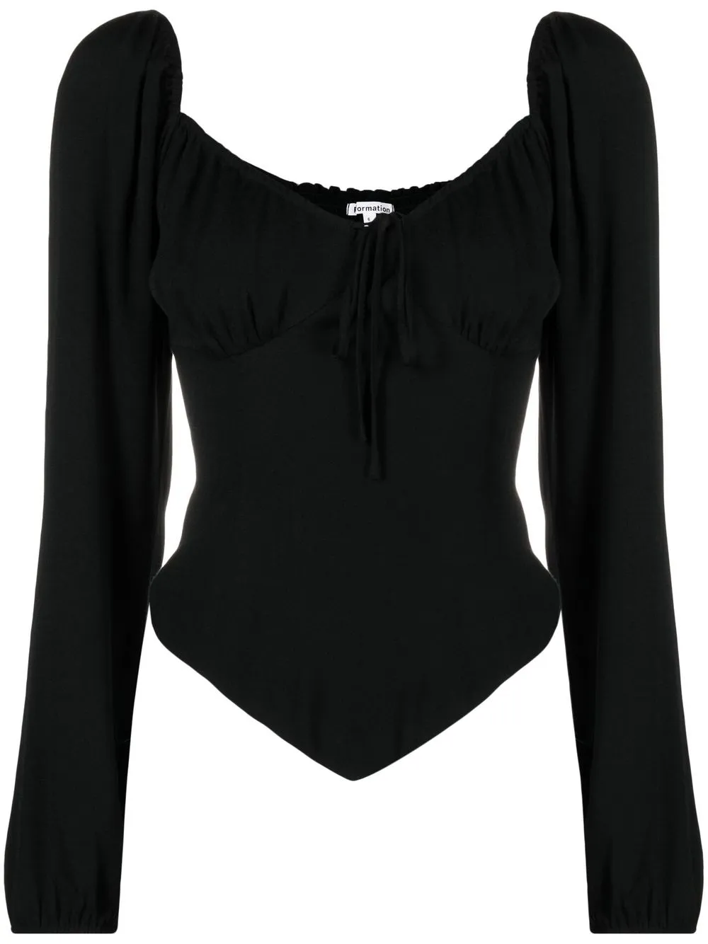 

Reformation Rya tie-front blouse - Negro