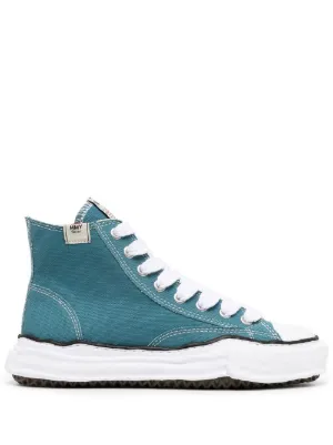 Teal high deals top sneakers