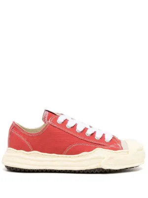 miha@プロフあり Maison MIHARA YASUHIRO Hank low-top Sneakers | Yellow | FARFETCH