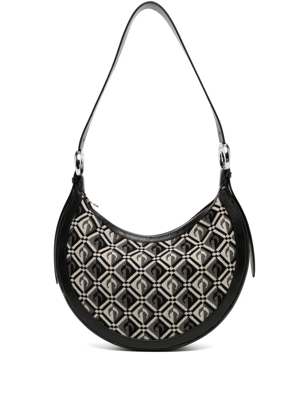 

Marine Serre Crescent Moon motif-pattern shoulder bag - Black