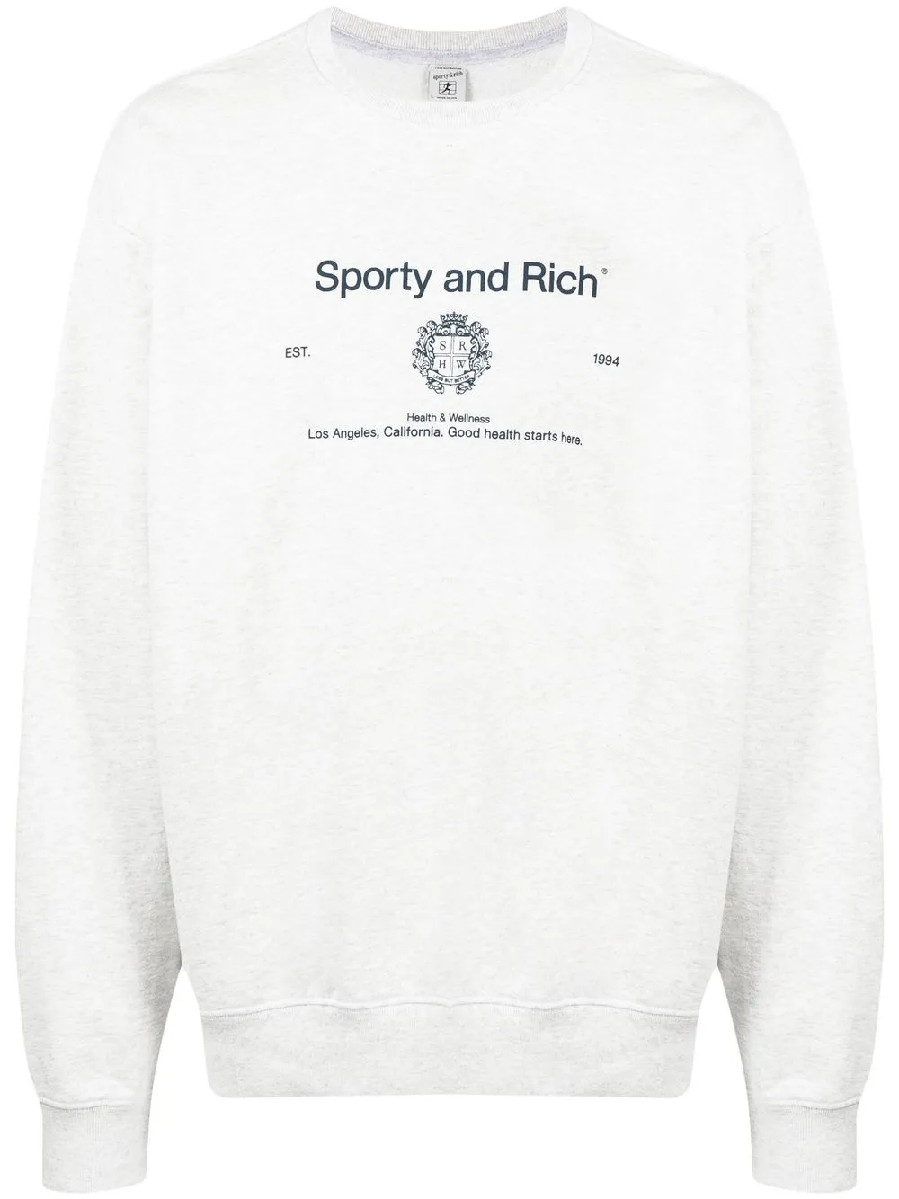 

Sporty & Rich sudadera con logo estampado - Gris