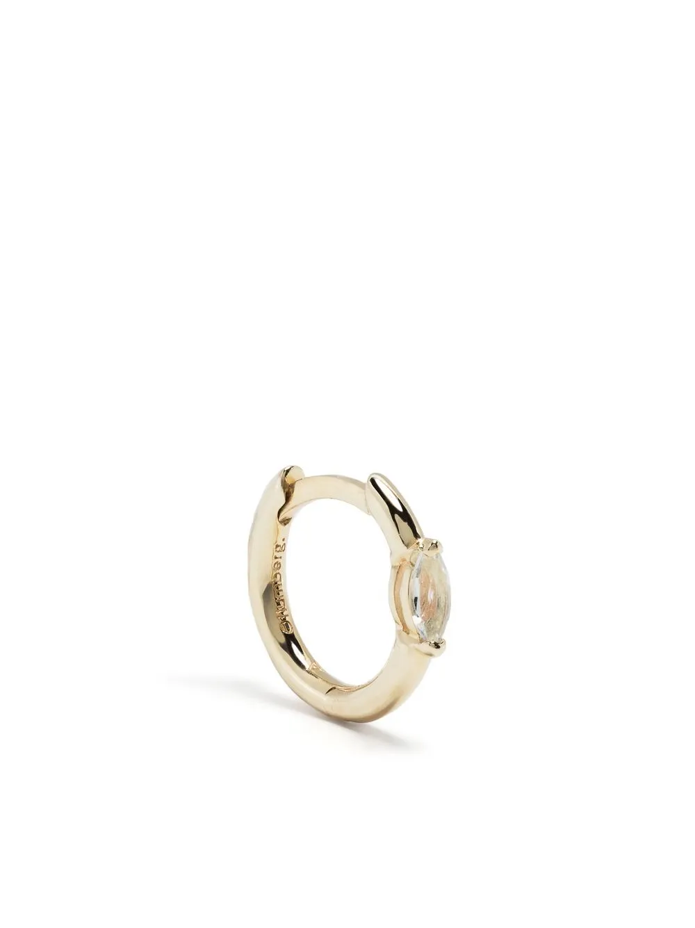 

Otiumberg 9kt yellow gold diamond huggie hoop