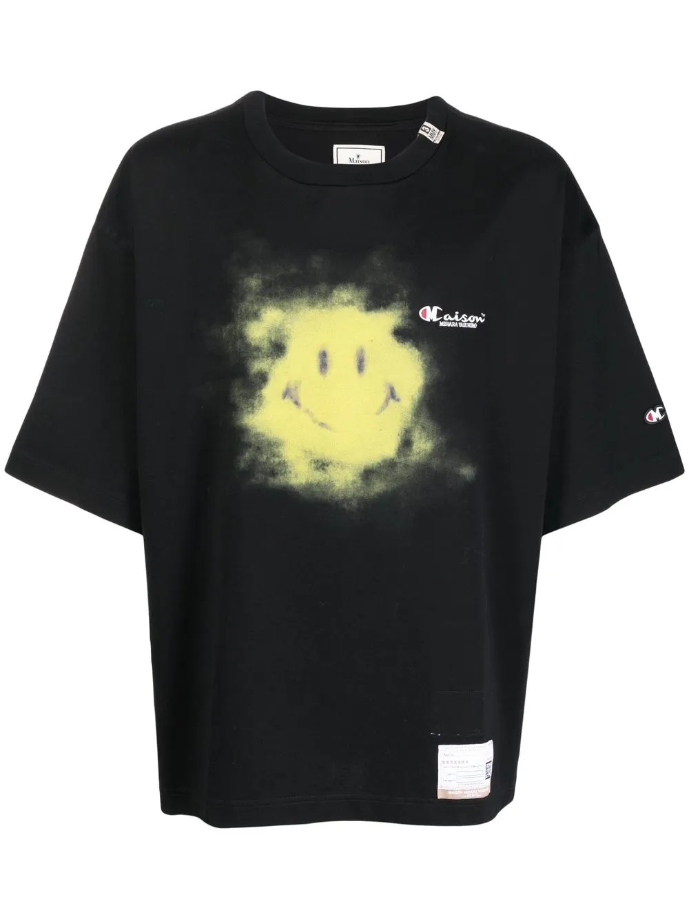 

Maison Mihara Yasuhiro logo crew-neck T-shirt - Black