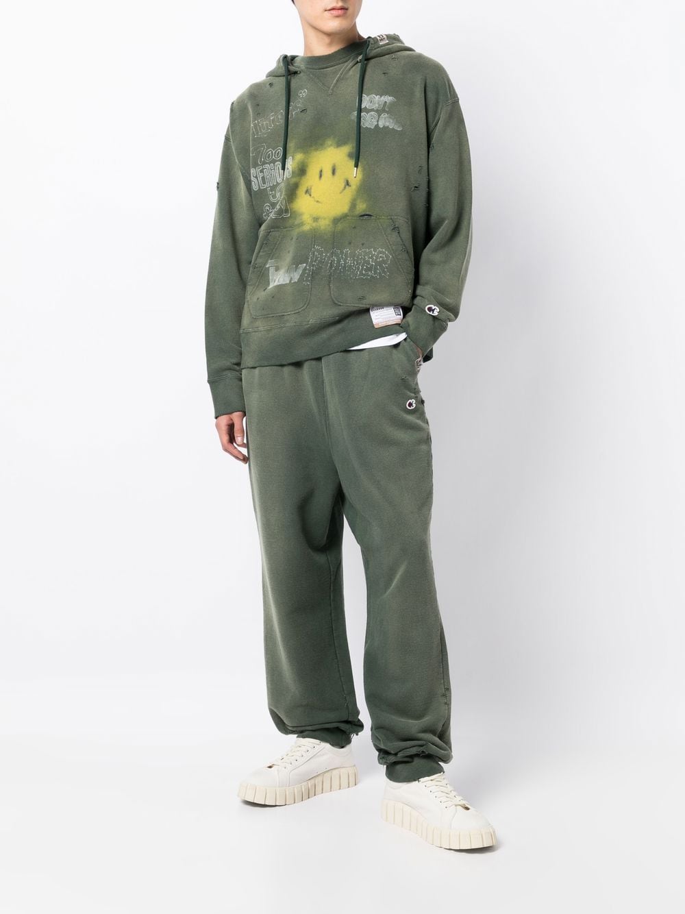 Maison Mihara Yasuhiro Straight trainingsbroek - Groen