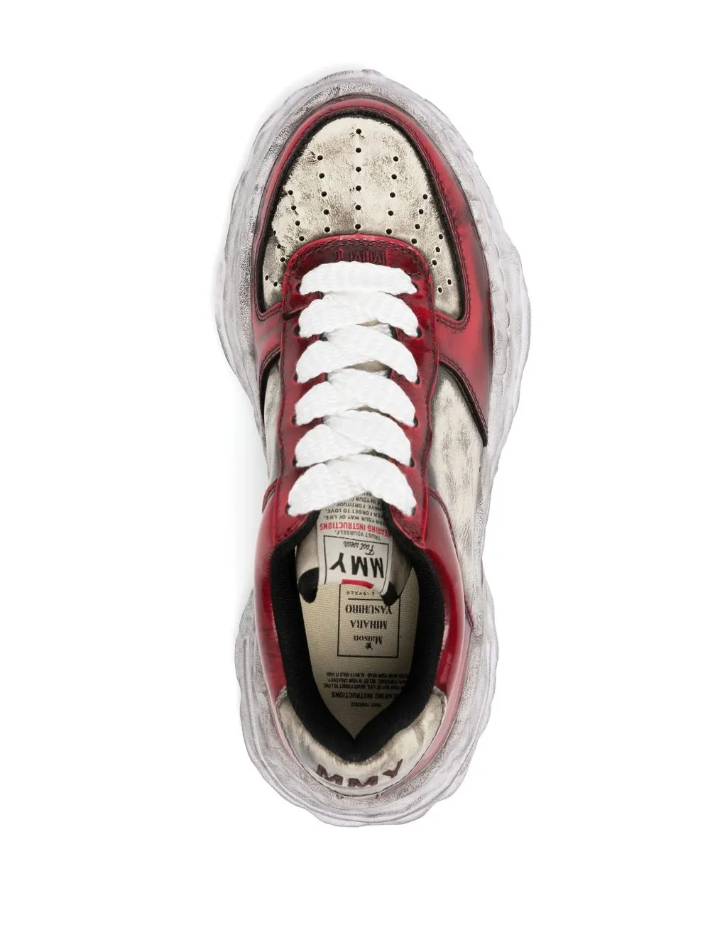 まろ　 Maison MIHARA YASUHIRO Wayne Distressed low-top Sneakers