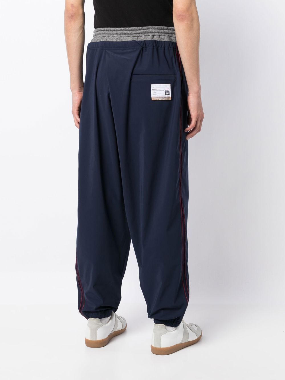 Shop Miharayasuhiro Straight-leg Track Pants In Blue