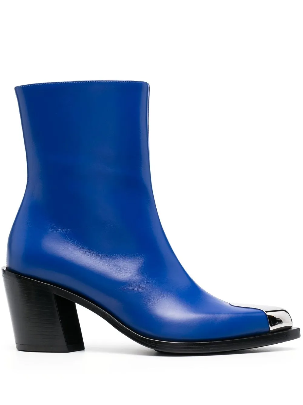 

Alexander McQueen botines con puntera en punta - Azul