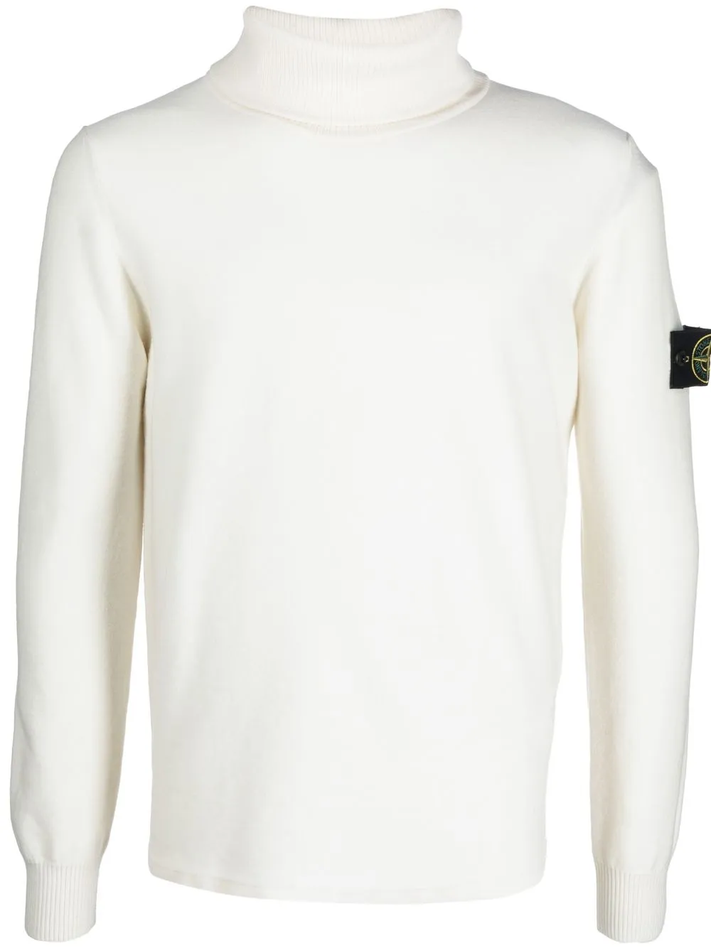 

Stone Island logo-patch roll-neck jumper - Neutrals