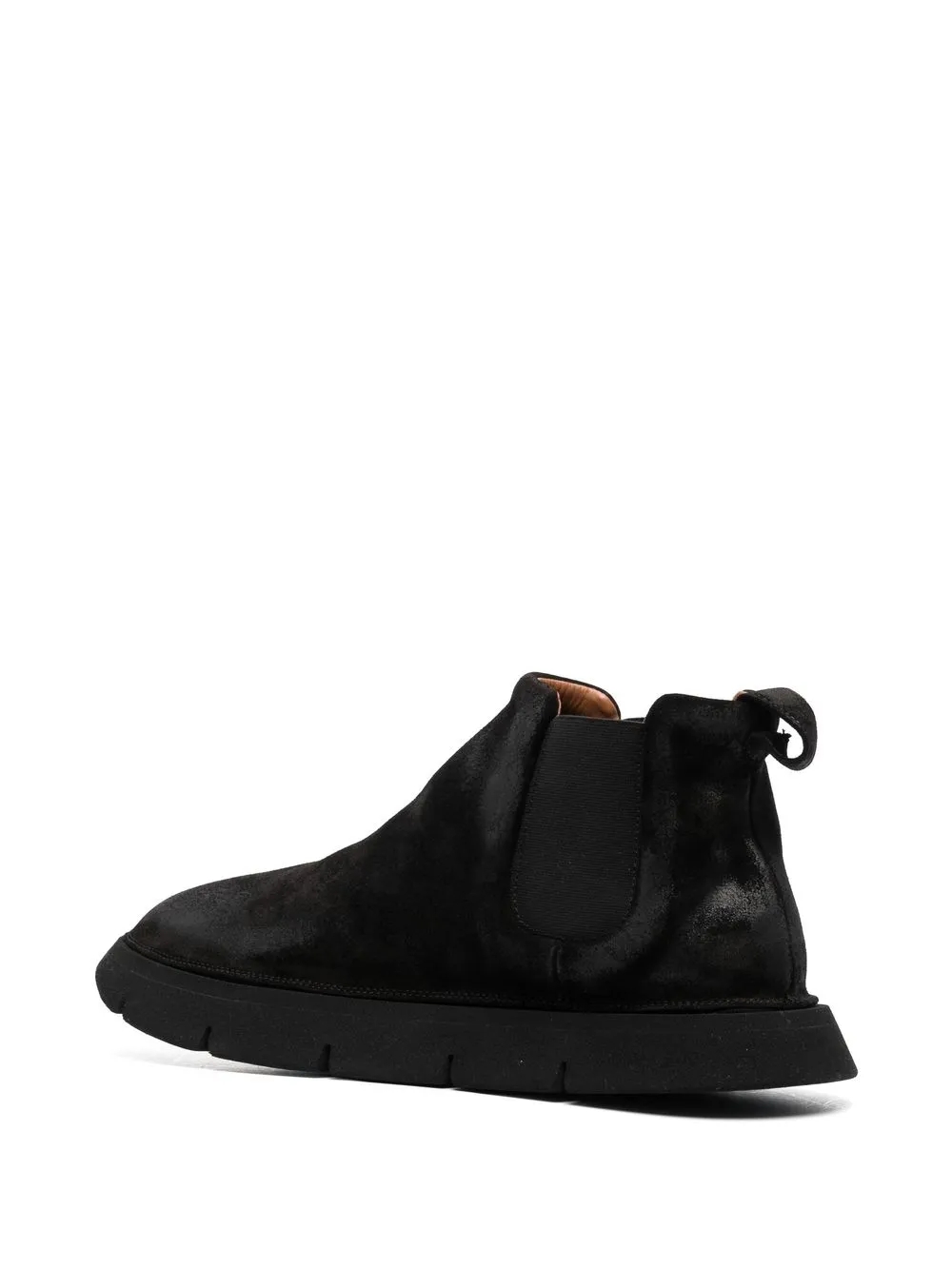 Marsèll Wax-coated Leather Boots In Black