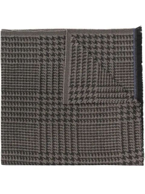 Kiton bufanda con motivo pied de poule