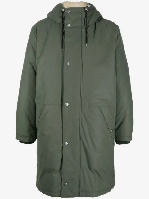 A.P.C. hooded mid-length parka