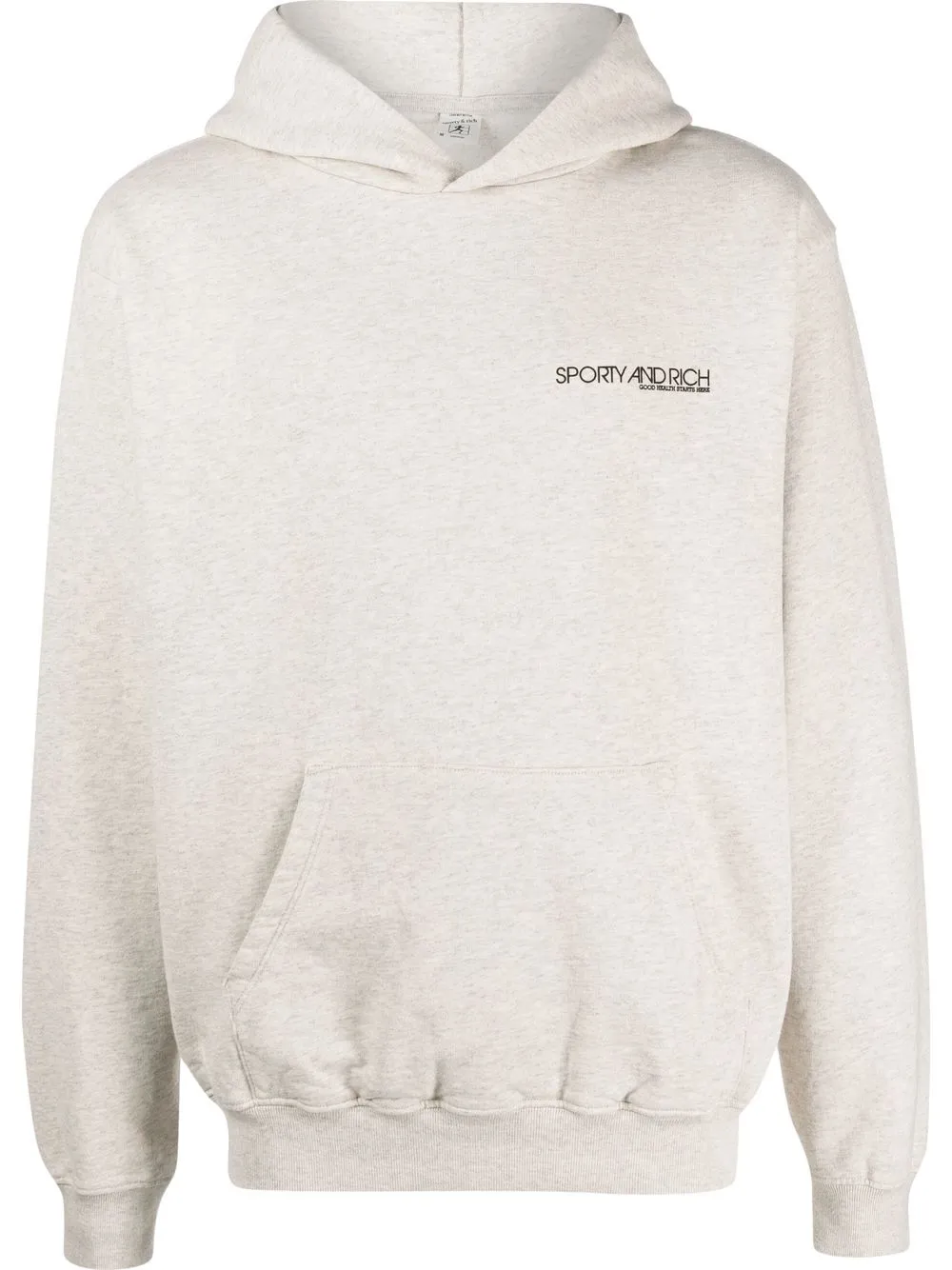 

Sporty & Rich hoodie con logo estampado - Gris