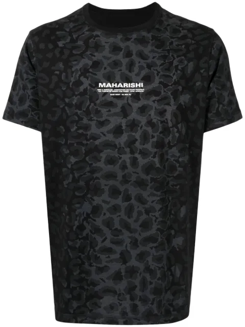 Maharishi t-shirt en coton biologique à logo imprimé