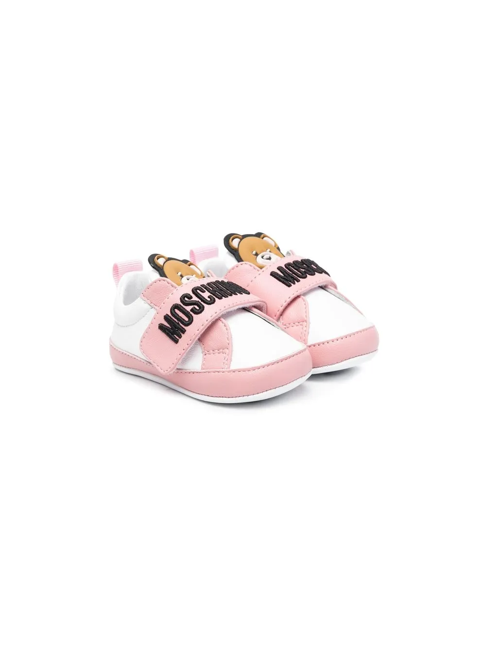 

Moschino Kids tenis con motivo Teddy Bear - Rosado