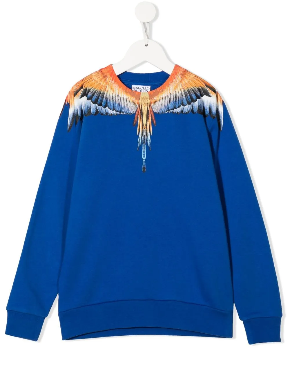 

Marcelo Burlon County Of Milan Kids camisa con plumas estampadas - Azul