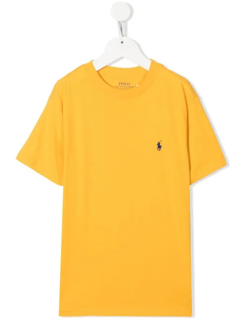 POLO RALPH LAUREN KIDS embroidered-logo cotton T-shirt