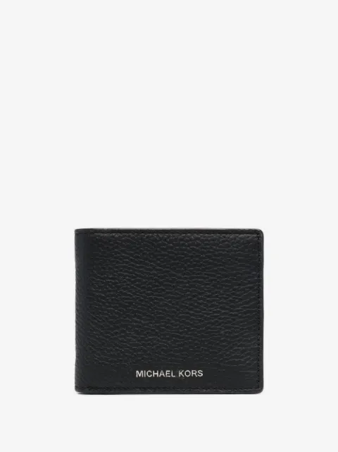 Michael Kors portefeuille pliant en cuir grainé