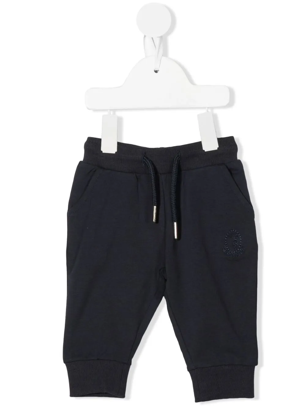 

TRUSSARDI JUNIOR pants con logo bordado - Azul