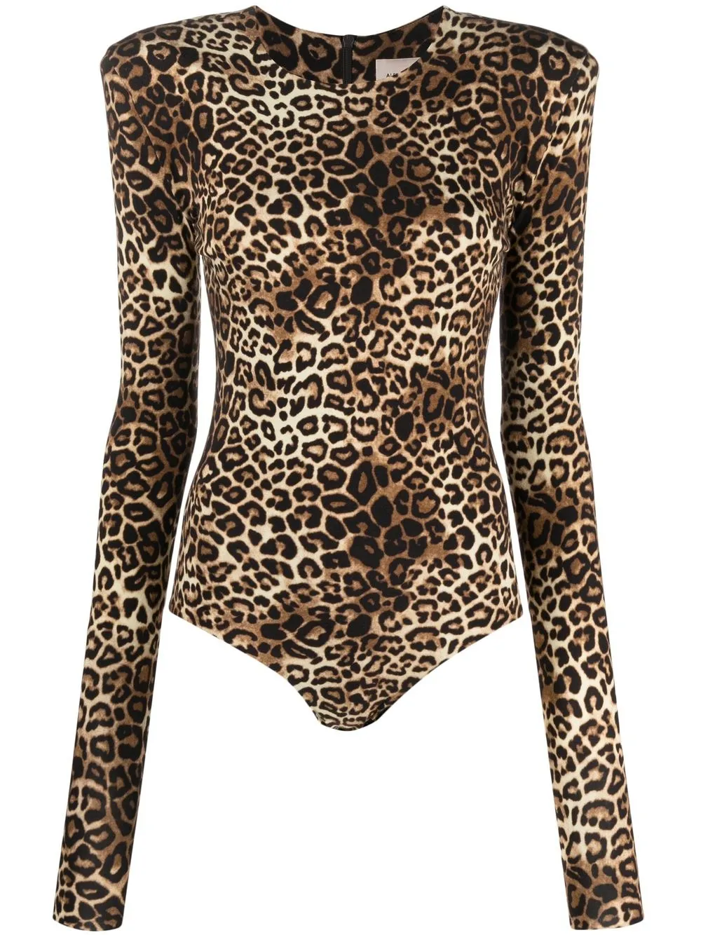 

Alexandre Vauthier leopard-print long-sleeve body - Marrón