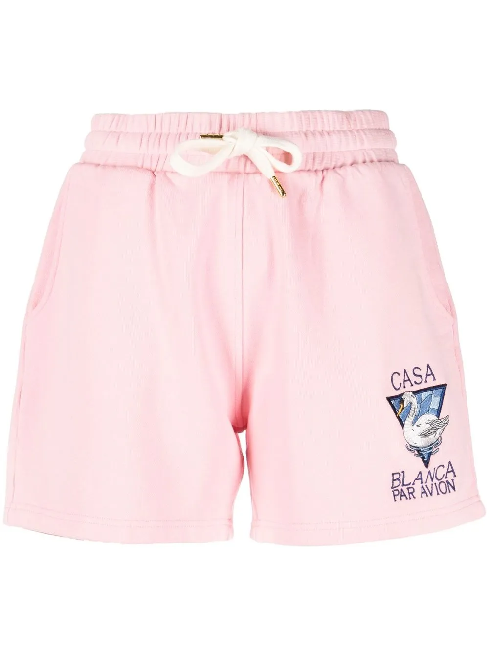 

Casablanca shorts deportivos con logo bordado - Rosado