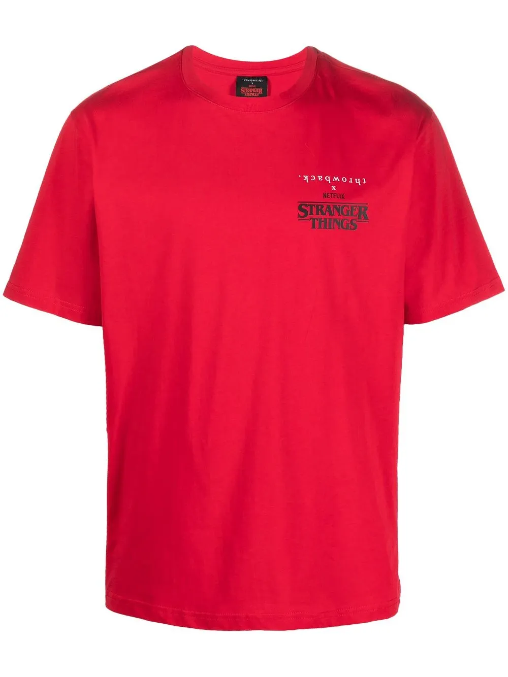 

Throwback. playera manga corta con logo estampado - Rojo