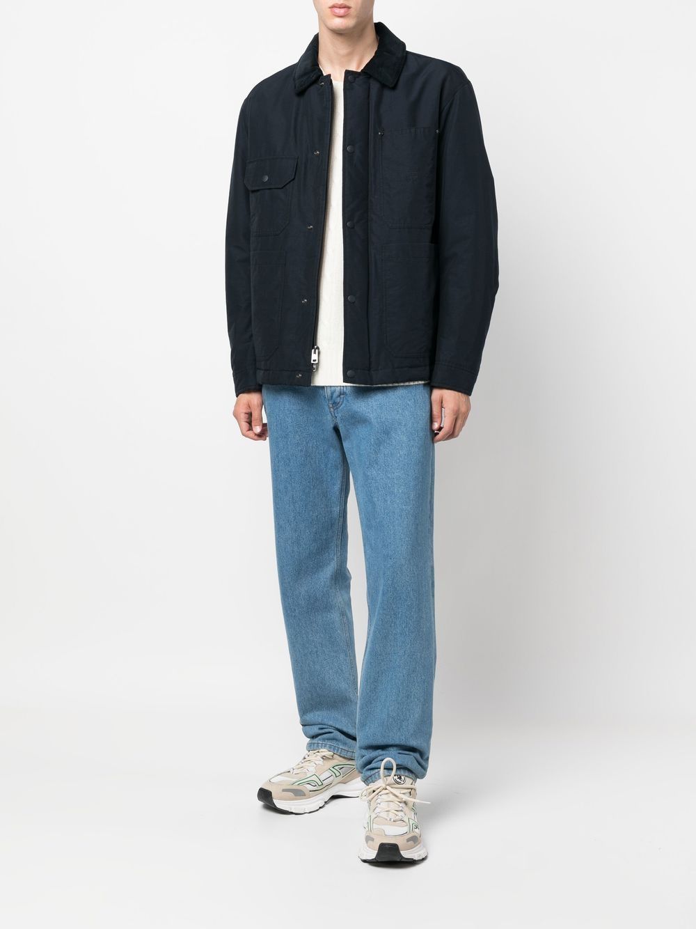 Woolrich Jack met kraag - Blauw