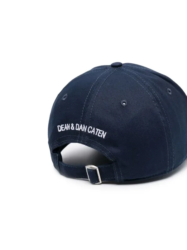 DSQUARED2 logo-print Baseball Cap | Blue | FARFETCH