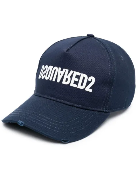 DSQUARED2 logo-print baseball cap