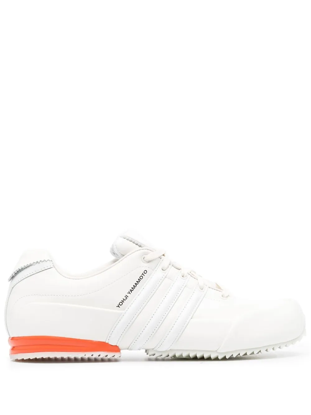 

Y-3 tenis con agujetas y logo estampado - Blanco