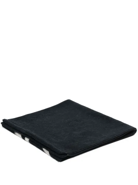 Yohji Yamamoto intarsia-logo towel