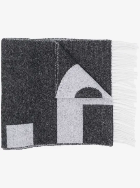 A.P.C. écharpe en maille à logo