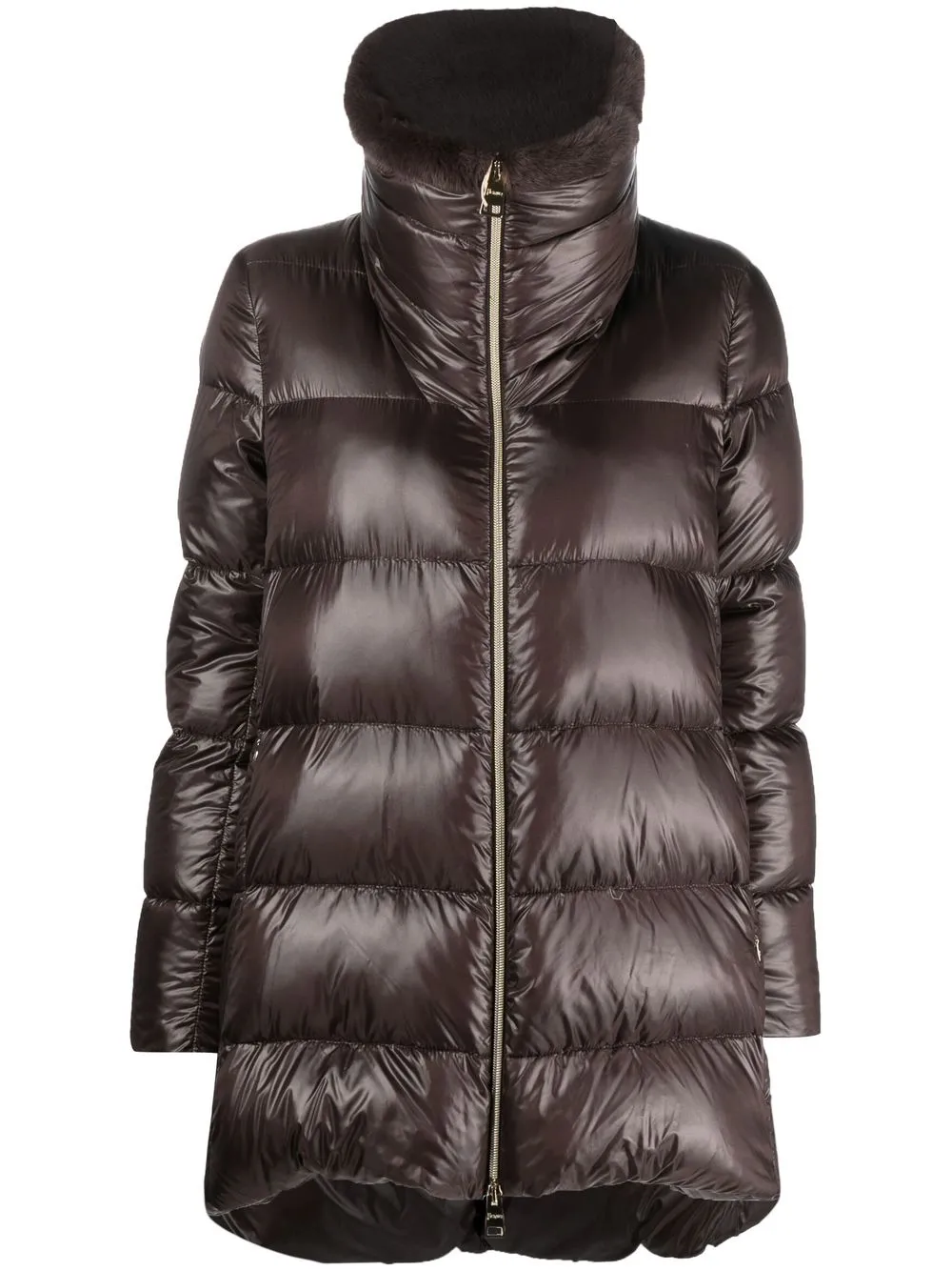 Herno Ultralight faux-fur Detail Puffer Coat - Farfetch