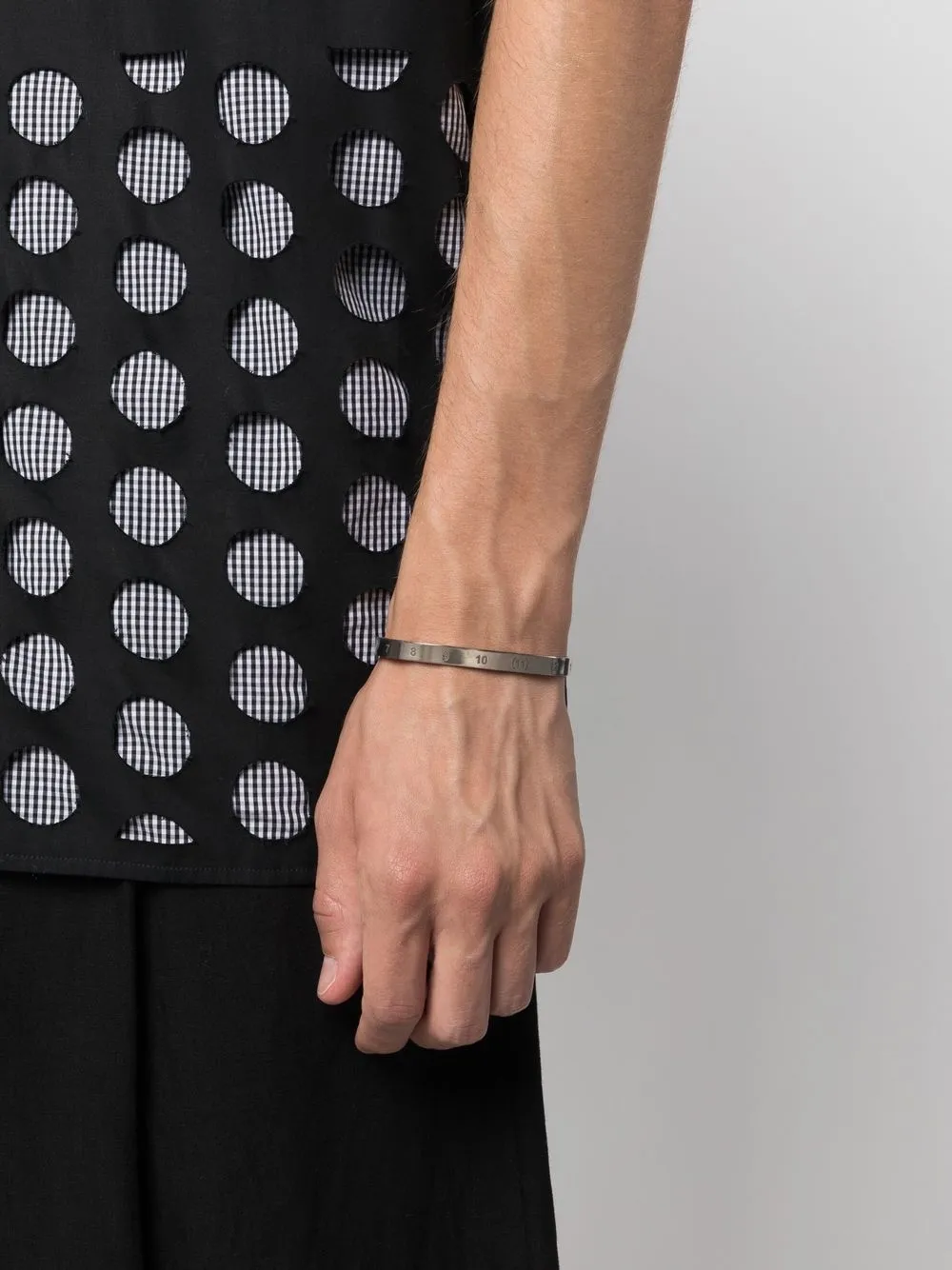 Maison Margiela Gegraveerde armband - Zilver