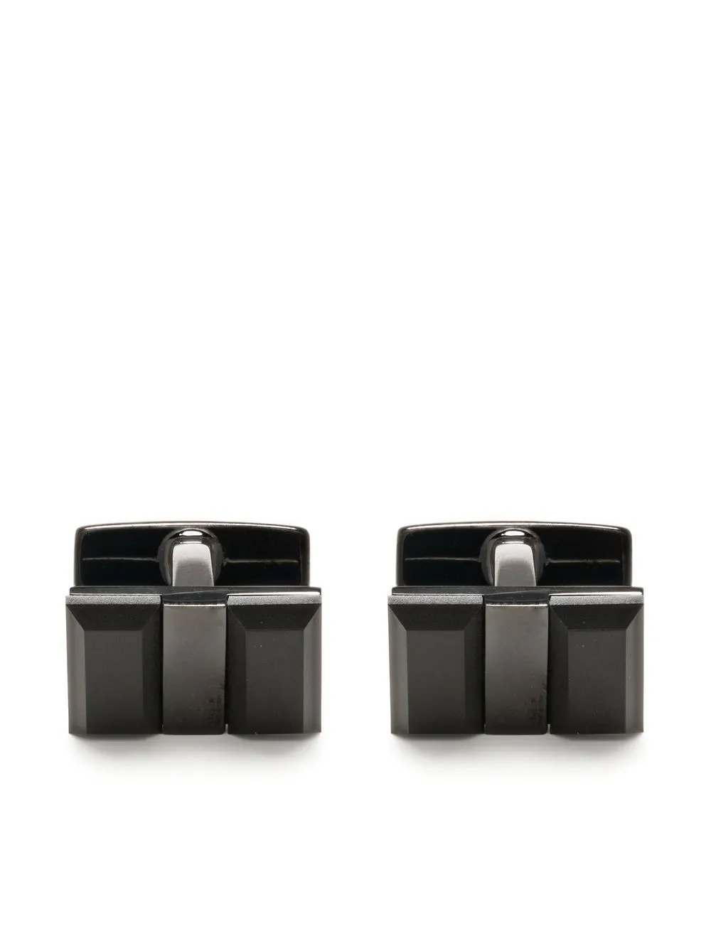 

BOSS logo-embossed cufflinks - Black